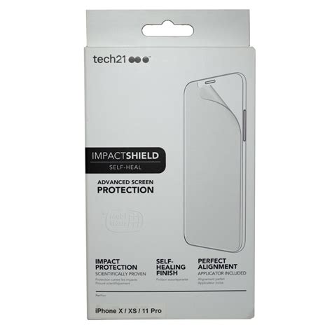 tech21 Impact Shield Self Heal Screen Protection for iPhone X, 